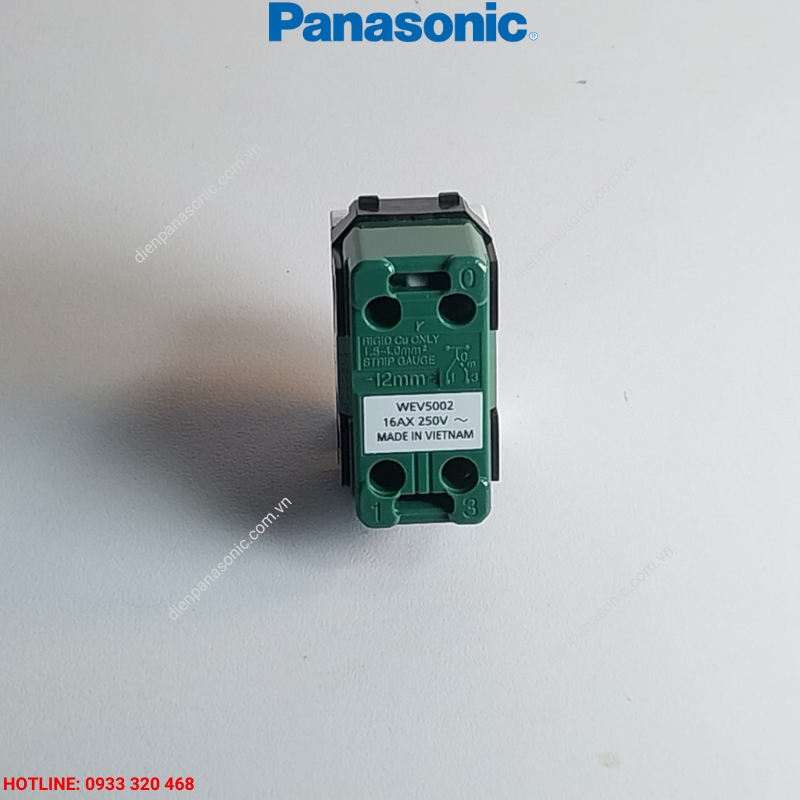 [WIDE] Hạt Công tắc 2 chiều Panasonic WEV5002-7SW mặt sau để đứng