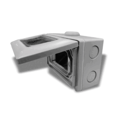 Hộp có nắp che mưa xám lắp nổi 3 thiết bị Panasonic WEG8973LH-VN