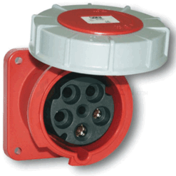 Ổ cắm gắn âm loại kín nước dạng thẳng  NIS343-6