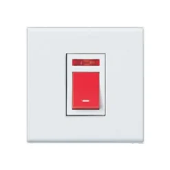 Bộ công tắc D 2 cực có đèn báo chuẩn BS, 250VAC - 45A WNBP5428690FK