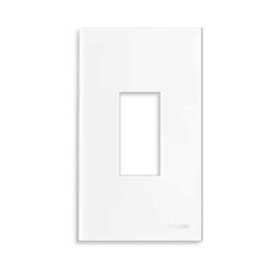 Mặt dùng cho CB 1 tép, màu trắng ánh kim WEV7001MW