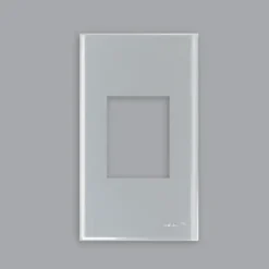 Mặt dùng riêng cho ổ cắm đơn 3 chấu ,màu trắng ánh kim WEV680290MW
