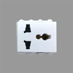 Ổ cắm đa năng có màn che, màu trắng, WEI1171SW-VN