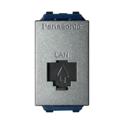 Ổ cắm mạng data CAT5E, màu xám ánh kim. WEV2488MYH