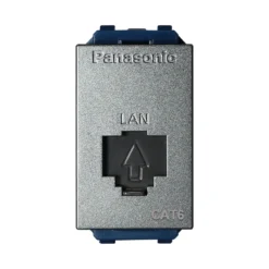 Ổ cắm mạng data CAT6E, màu xám ánh kim. WEV24886MYH