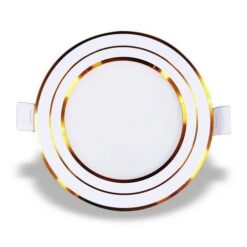 Đèn Led Slim Downligt Hera series 12W viền vàng NSD126G135