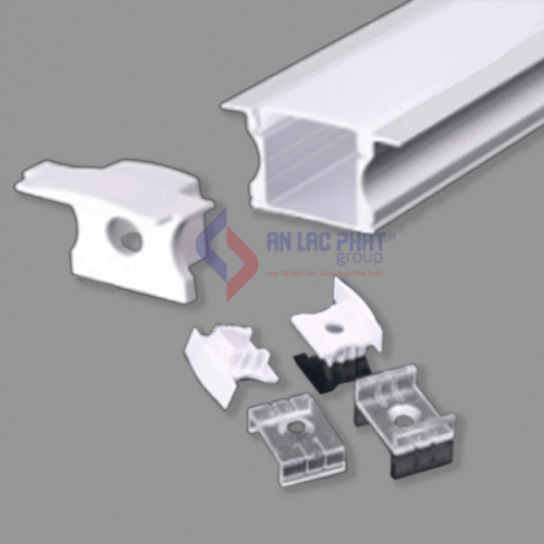 Nẹp nhôm dùng cho dây led trong nhà lắp âm NST-AB2414
