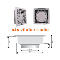 Quạt hút siêu mỏng NMV1421
