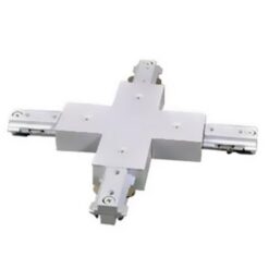 Khớp nối chữ thập cho thanh ray chữ H màu trắng NTR-4CW